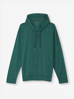Men's Hoodie Basel Micro Modal Stretch Pine Green