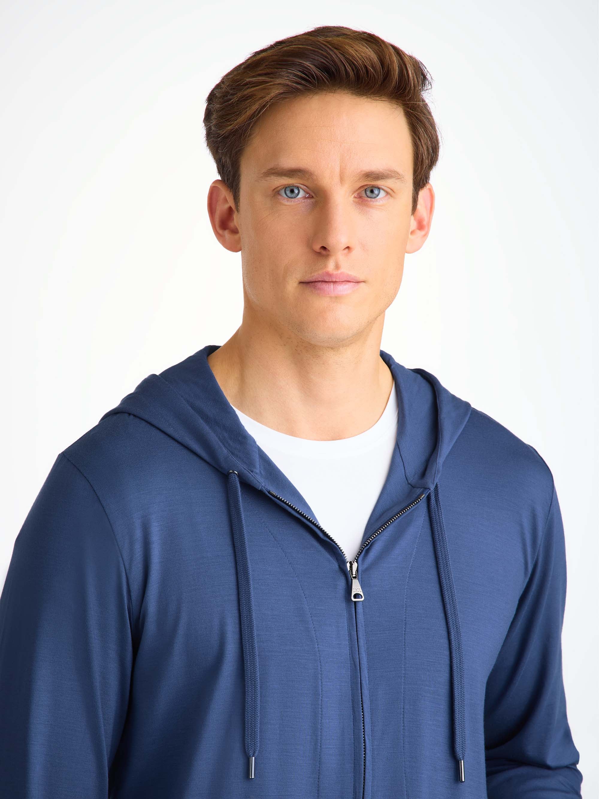 Men's Hoodie Basel Micro Modal Stretch Sapphire