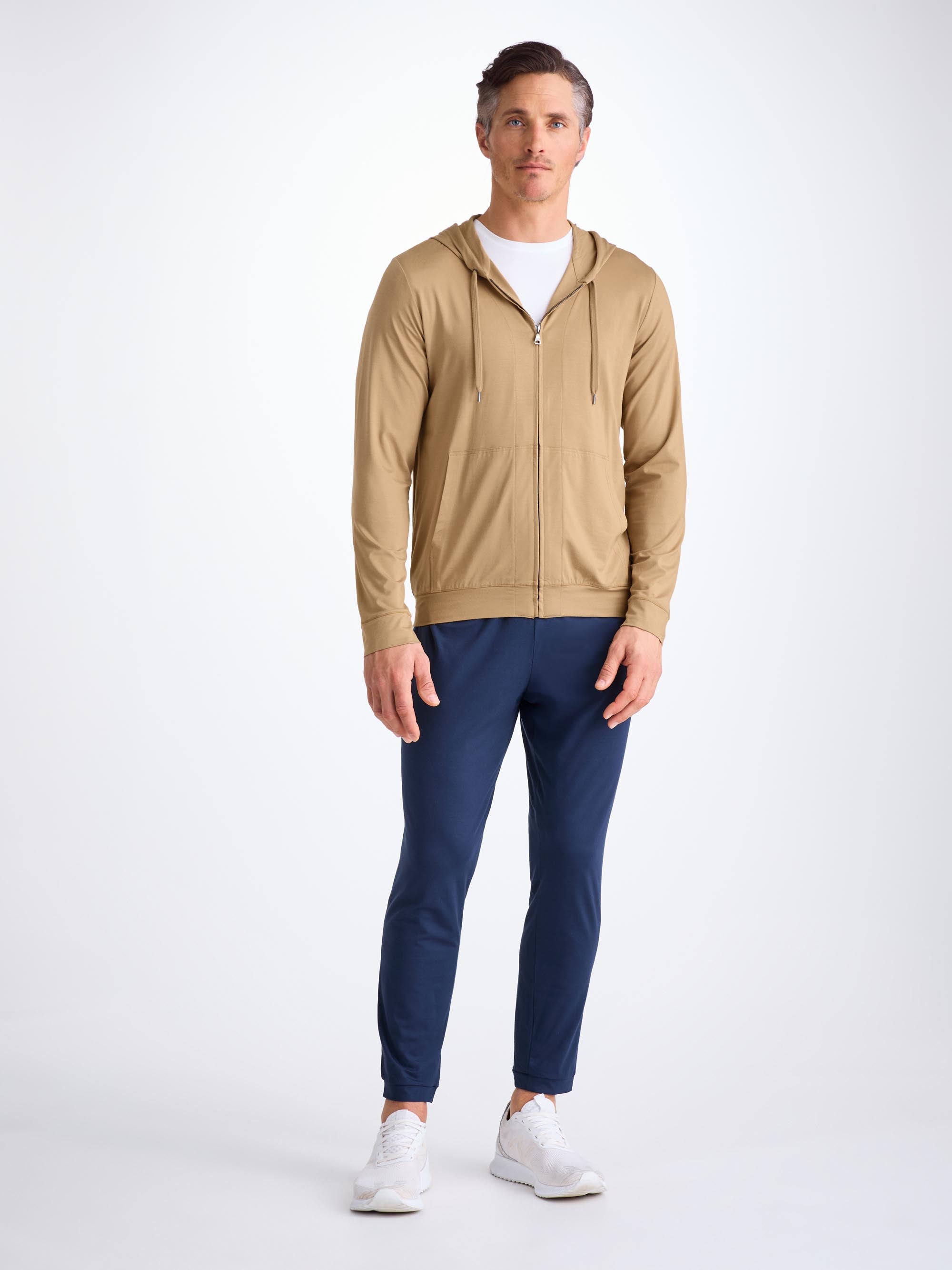 Men's Hoodie Basel Micro Modal Stretch Camel