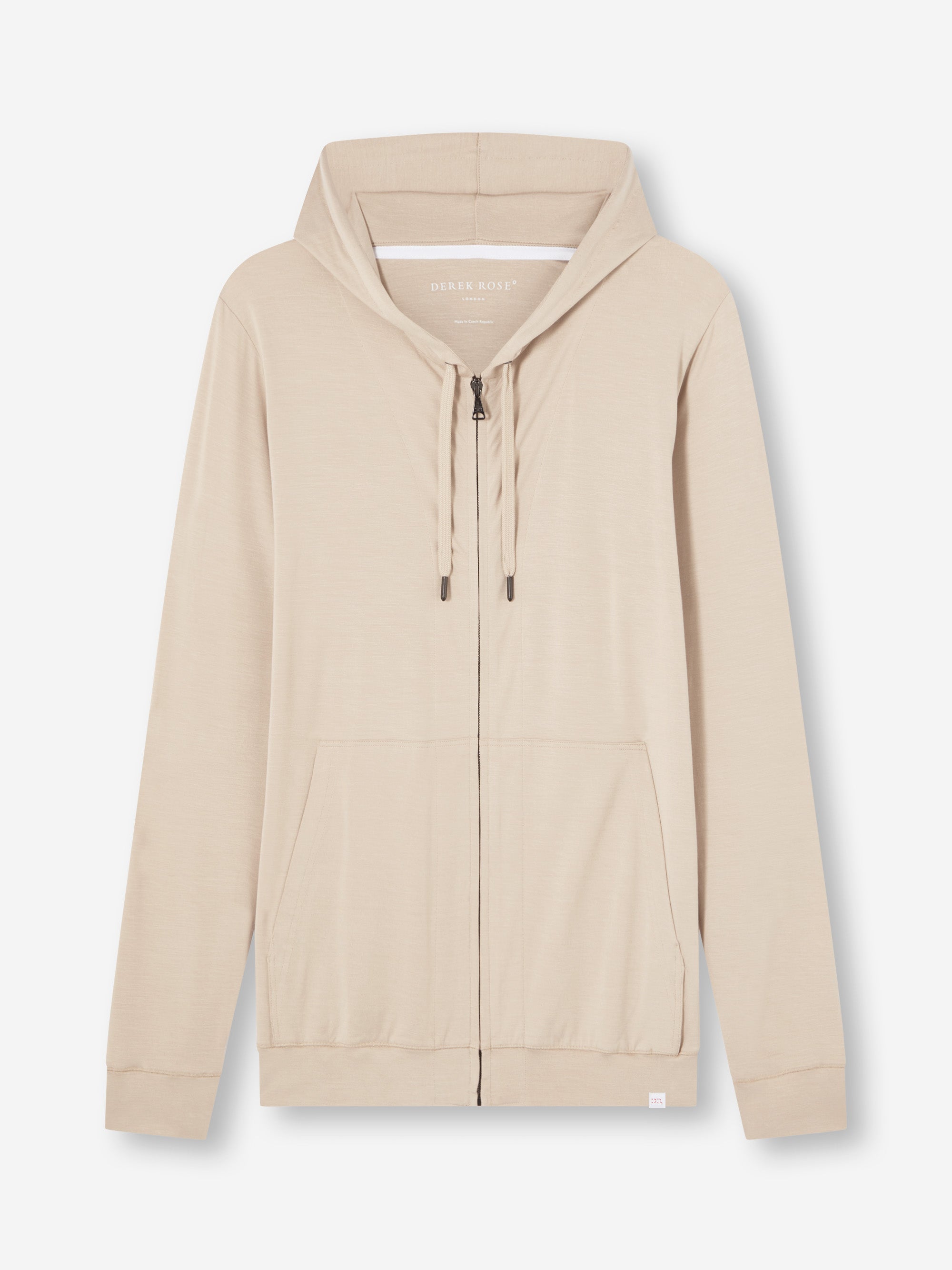 Men's Hoodie Basel Micro Modal Stretch Light Stone