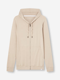 Men's Hoodie Basel Micro Modal Stretch Light Stone