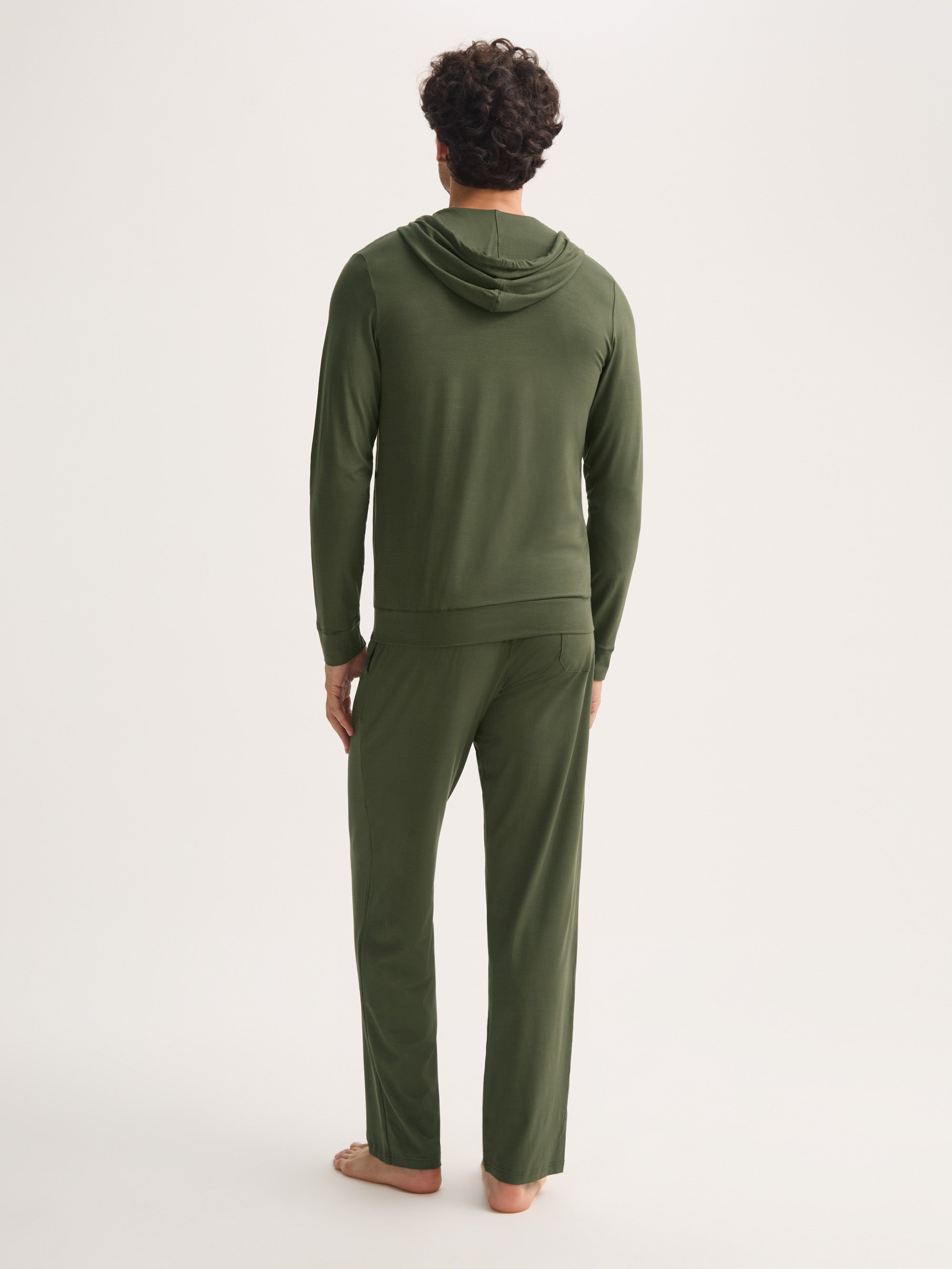 Men's Hoodie Basel Micro Modal Stretch Evergreen