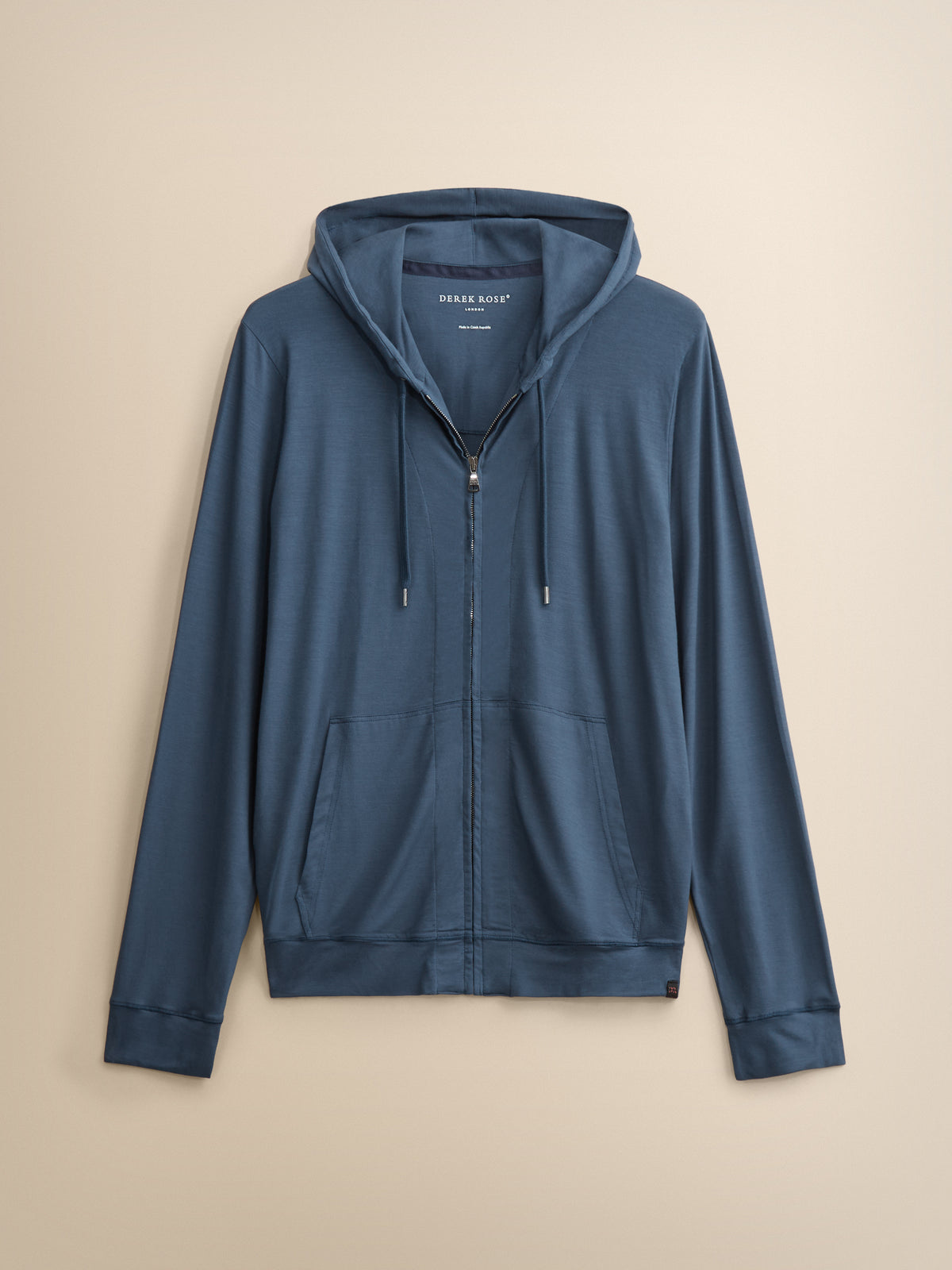 Basel Micro Modal Zip Up Hoodie Ocean Blue