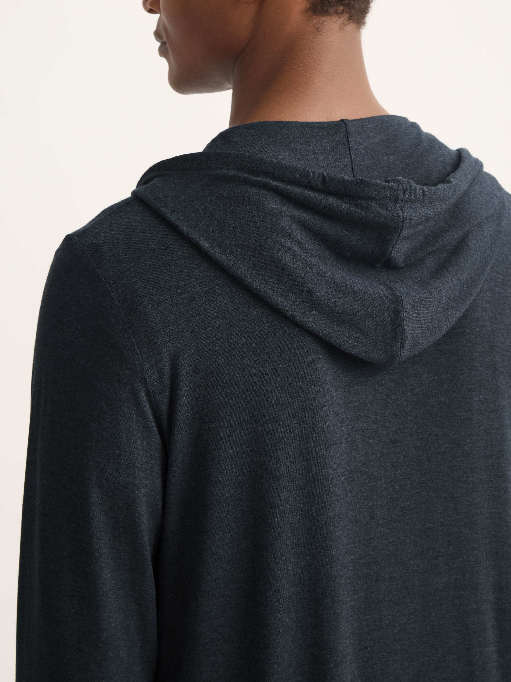 Men's Jersey Hoodie Marlowe Micro Modal Anthracite