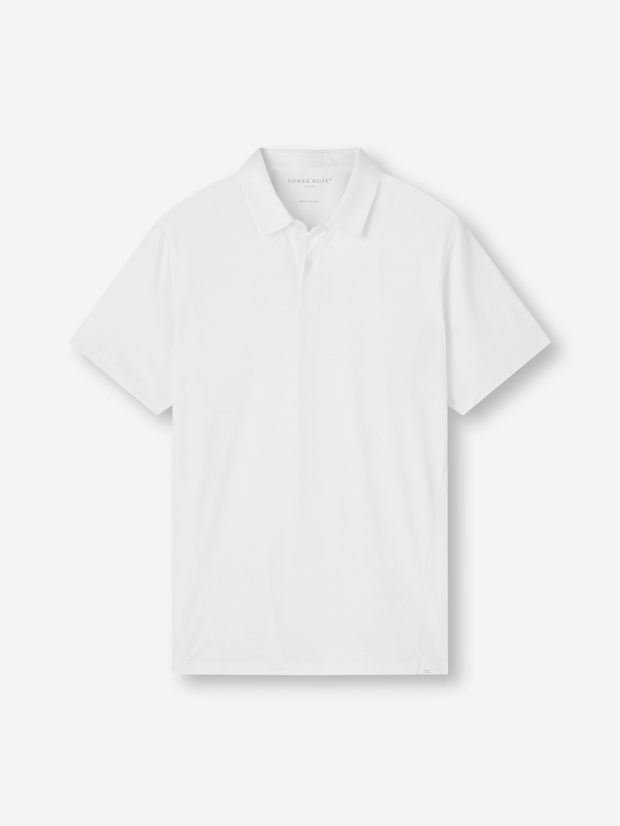 Men's Polo Shirt Ramsay Pique Cotton Lyocell White