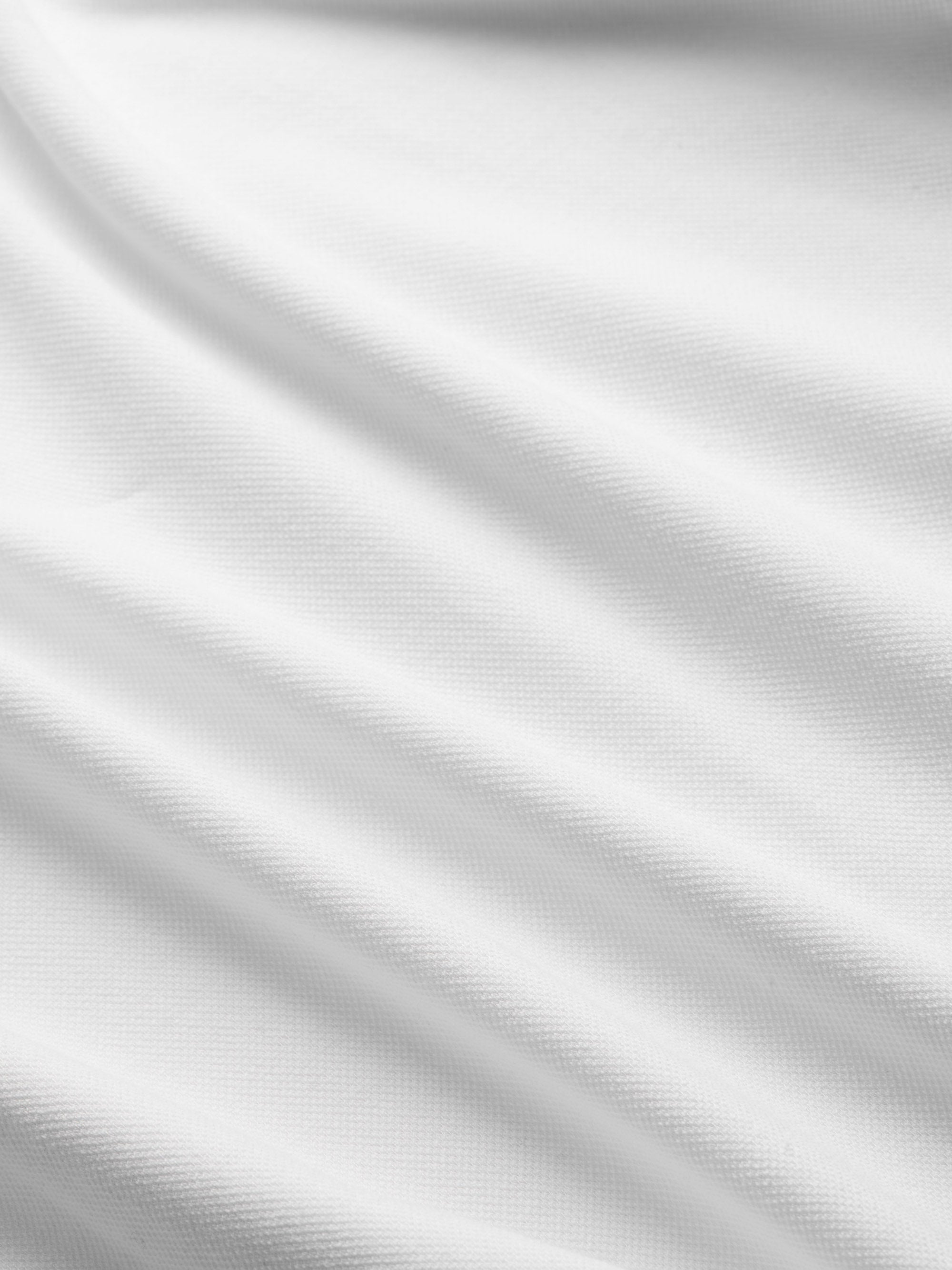 Men's Polo Shirt Ramsay Pique Cotton Lyocell White