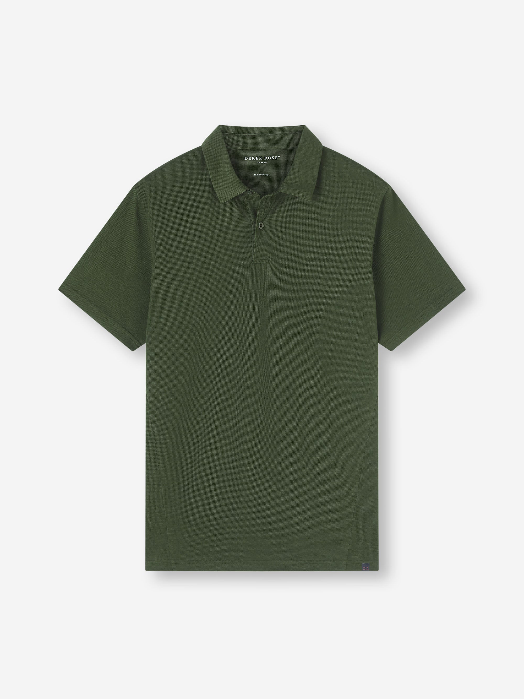 Men's Polo Shirt Ramsay Pique Cotton Lyocell Green