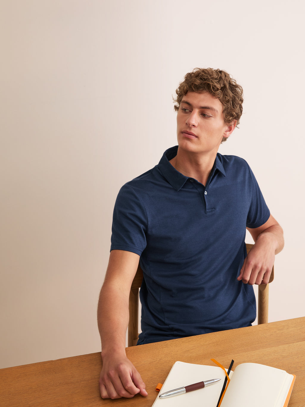 Polo Shirt Ramsay Pique Cotton Lyocell