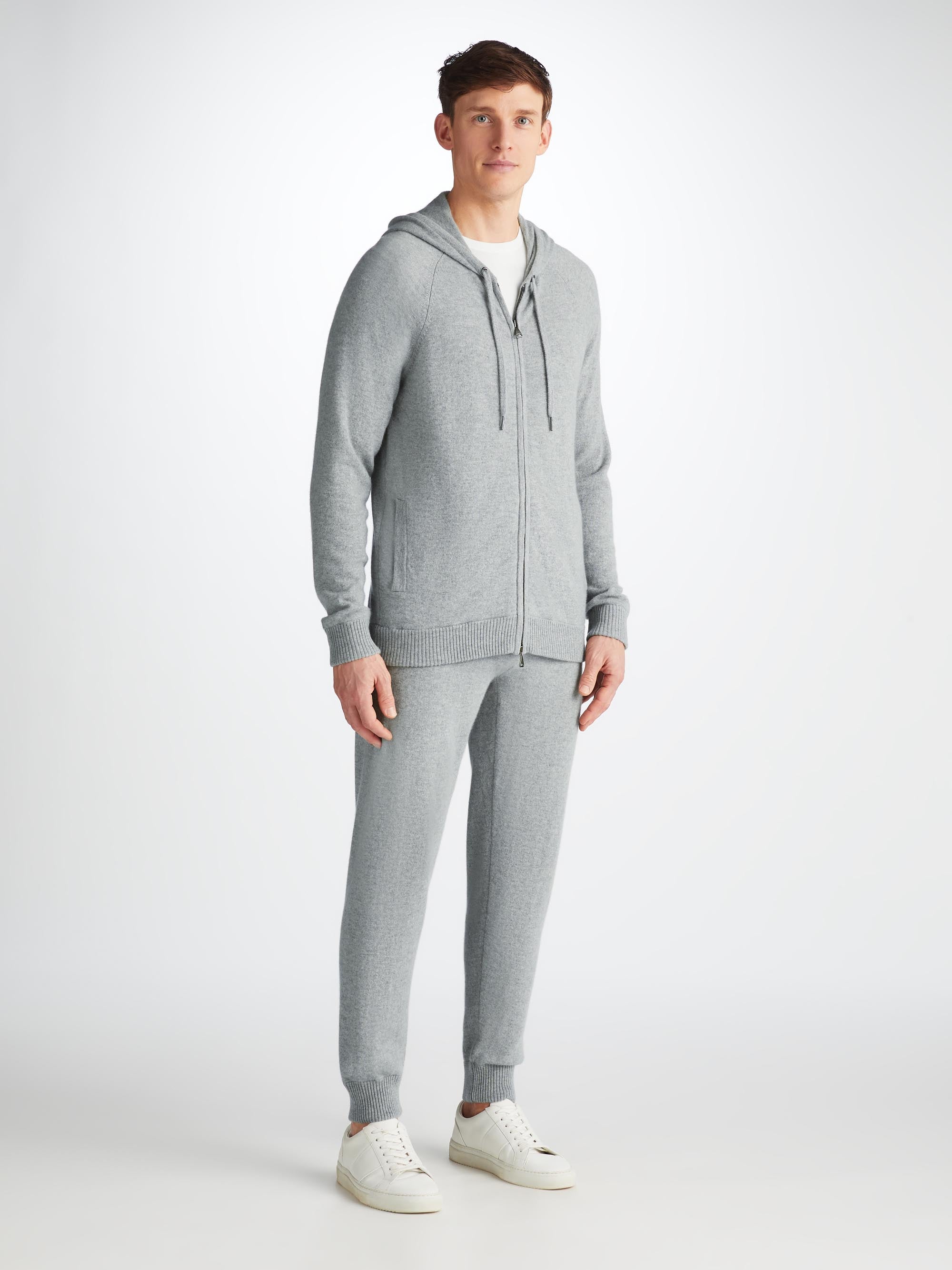 Men's Hoodie Finley Cashmere Silver