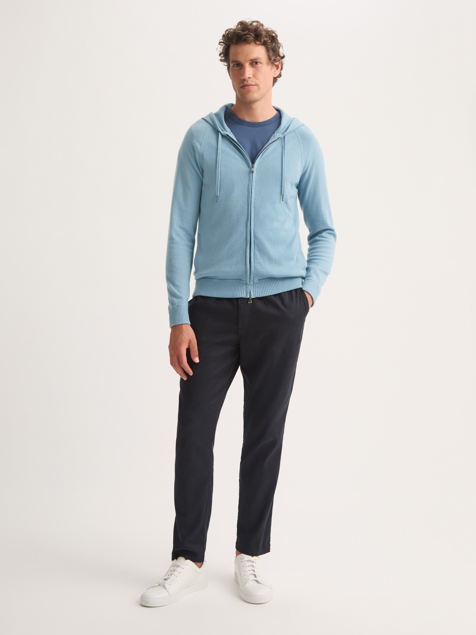 Men's Hoodie Finley Cashmere Sky Blue