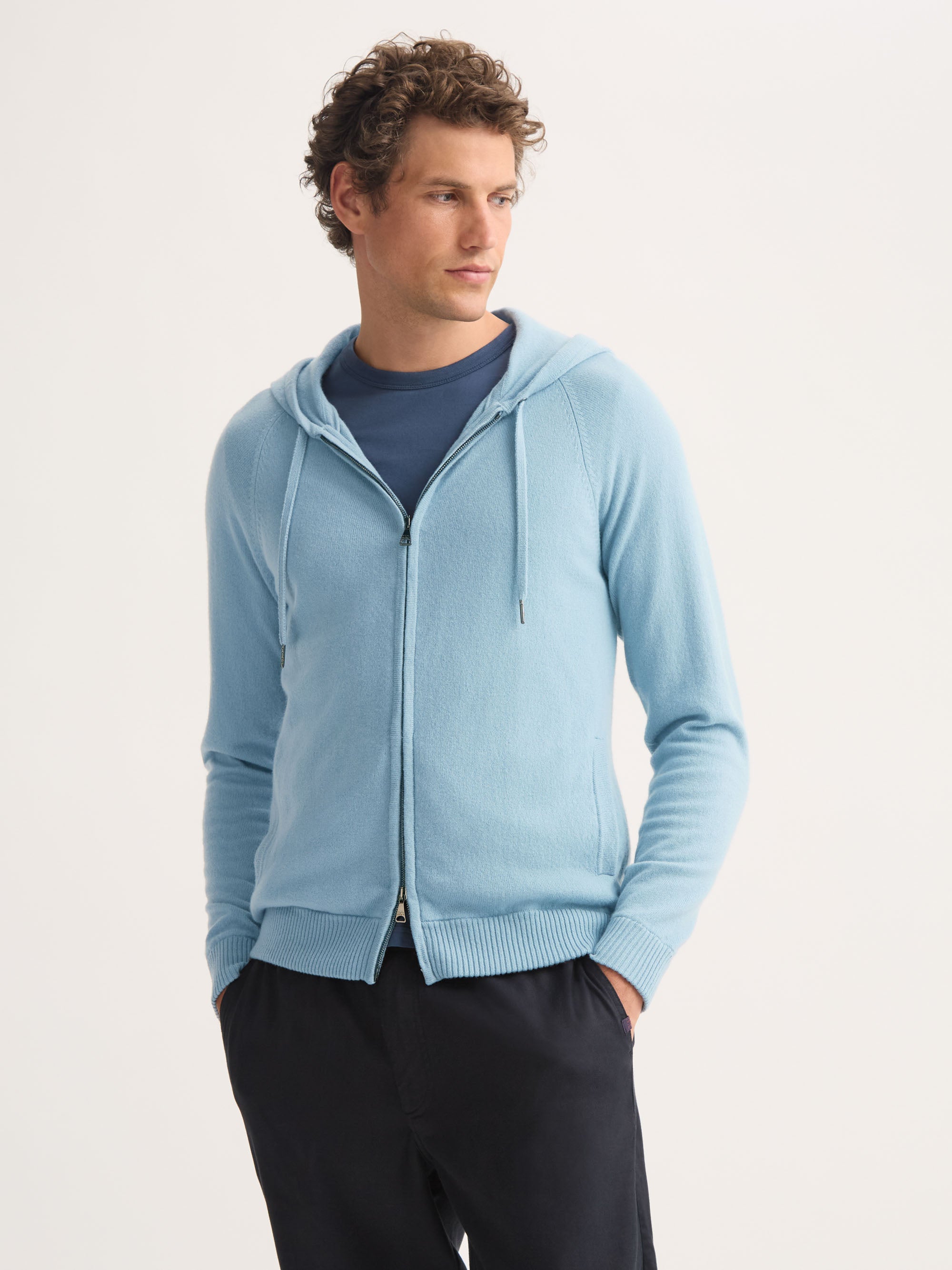 Men's Hoodie Finley Cashmere Sky Blue