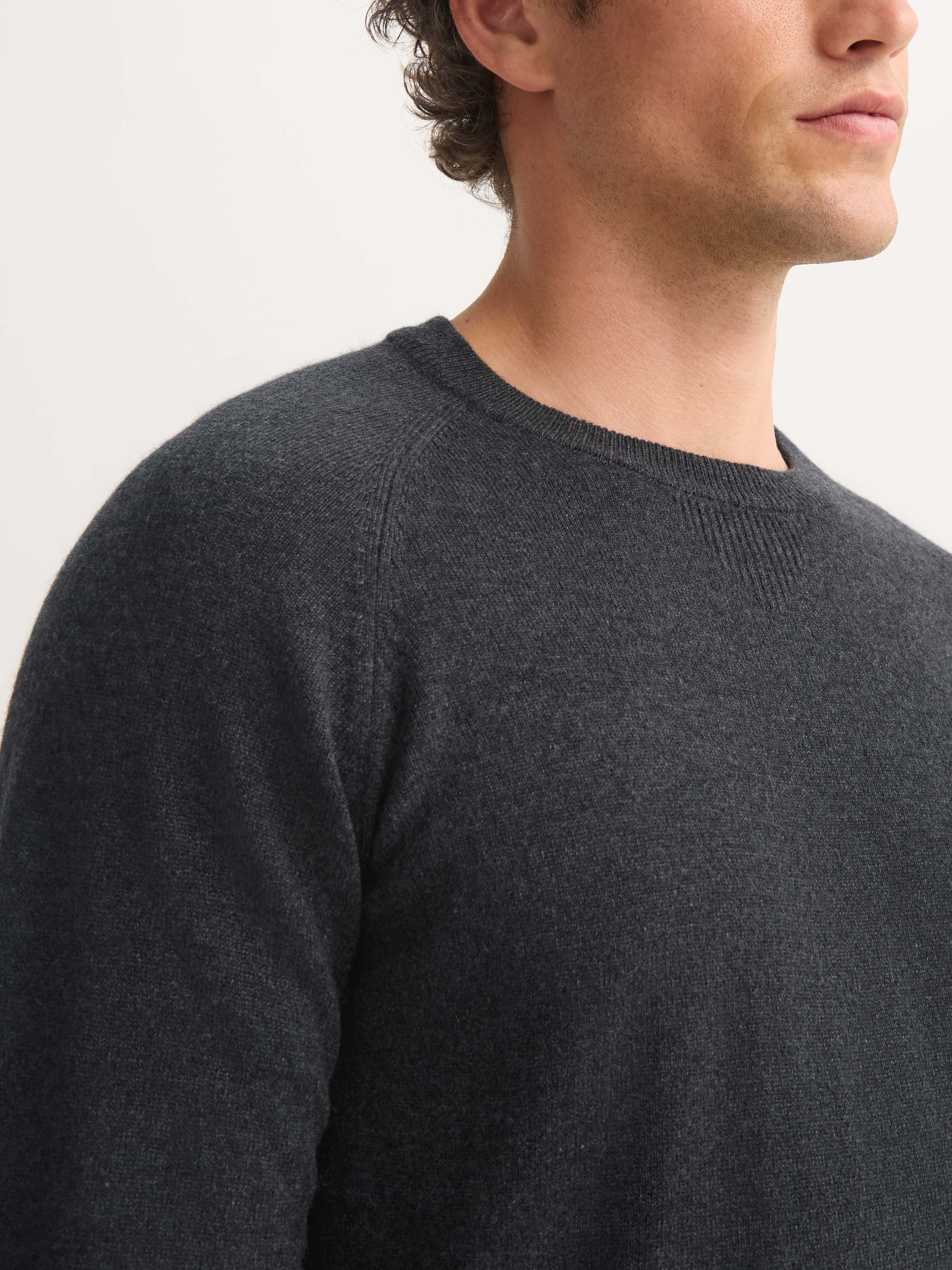 Men's Sweater Finley Cashmere Charcoal