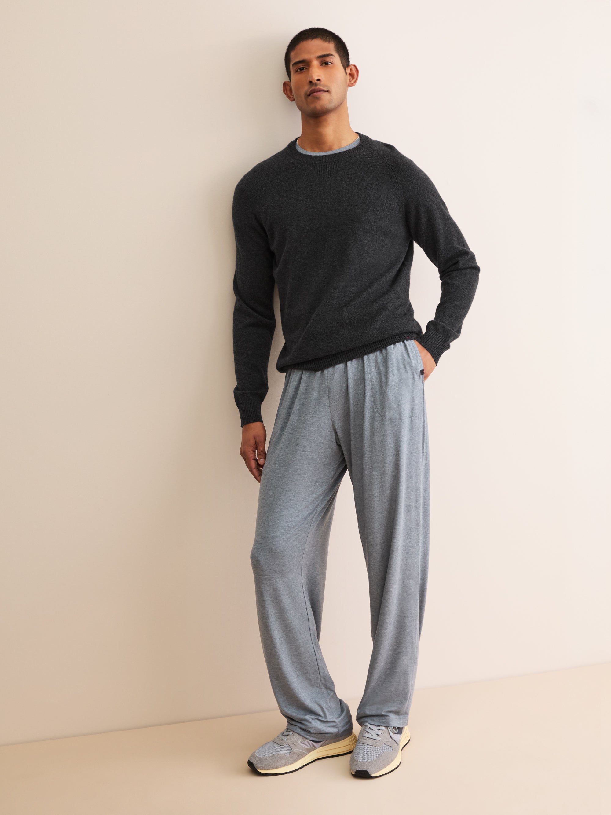 Men's Sweater Finley Cashmere Charcoal