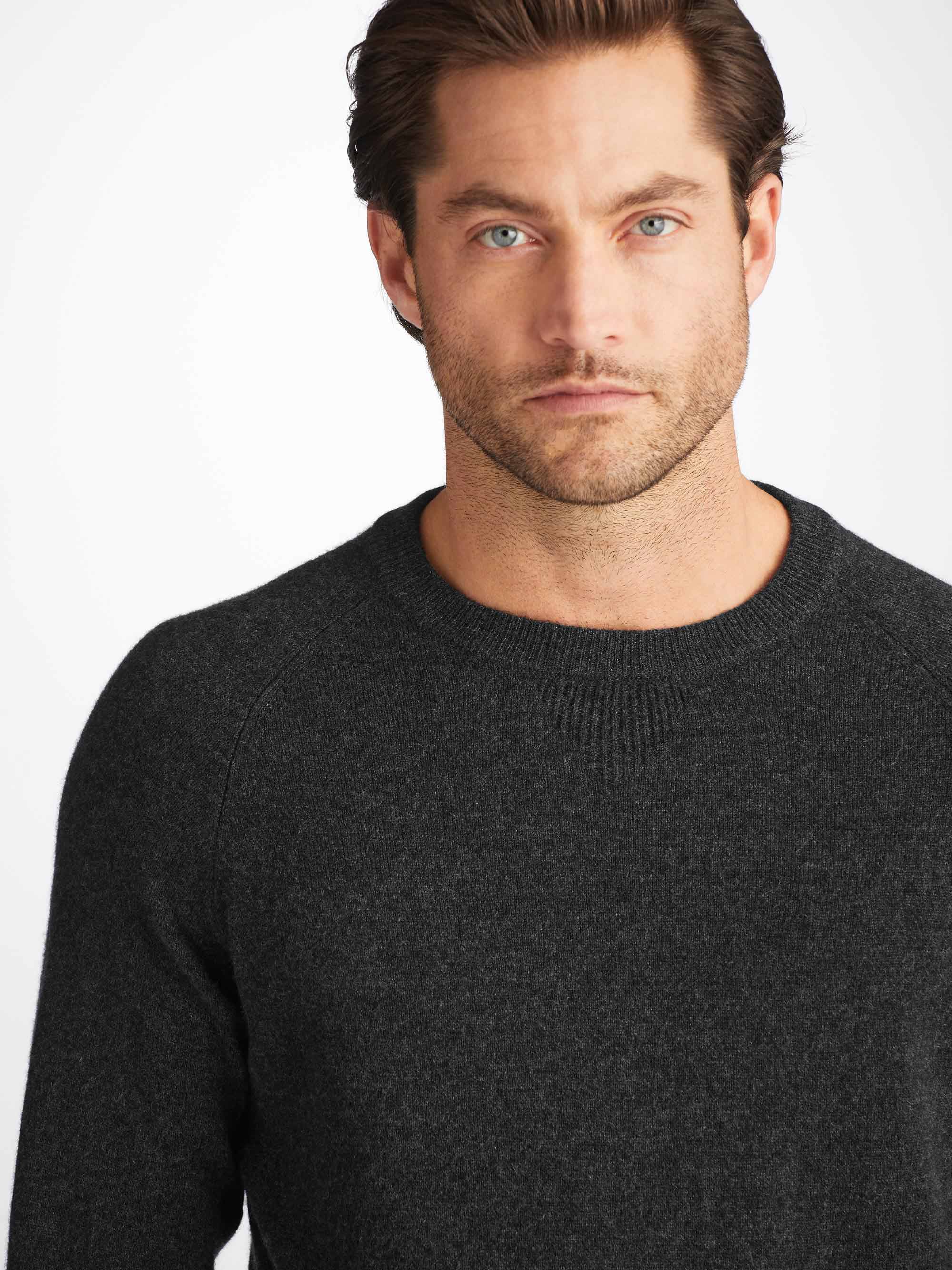 Men's Sweater Finley Cashmere Charcoal