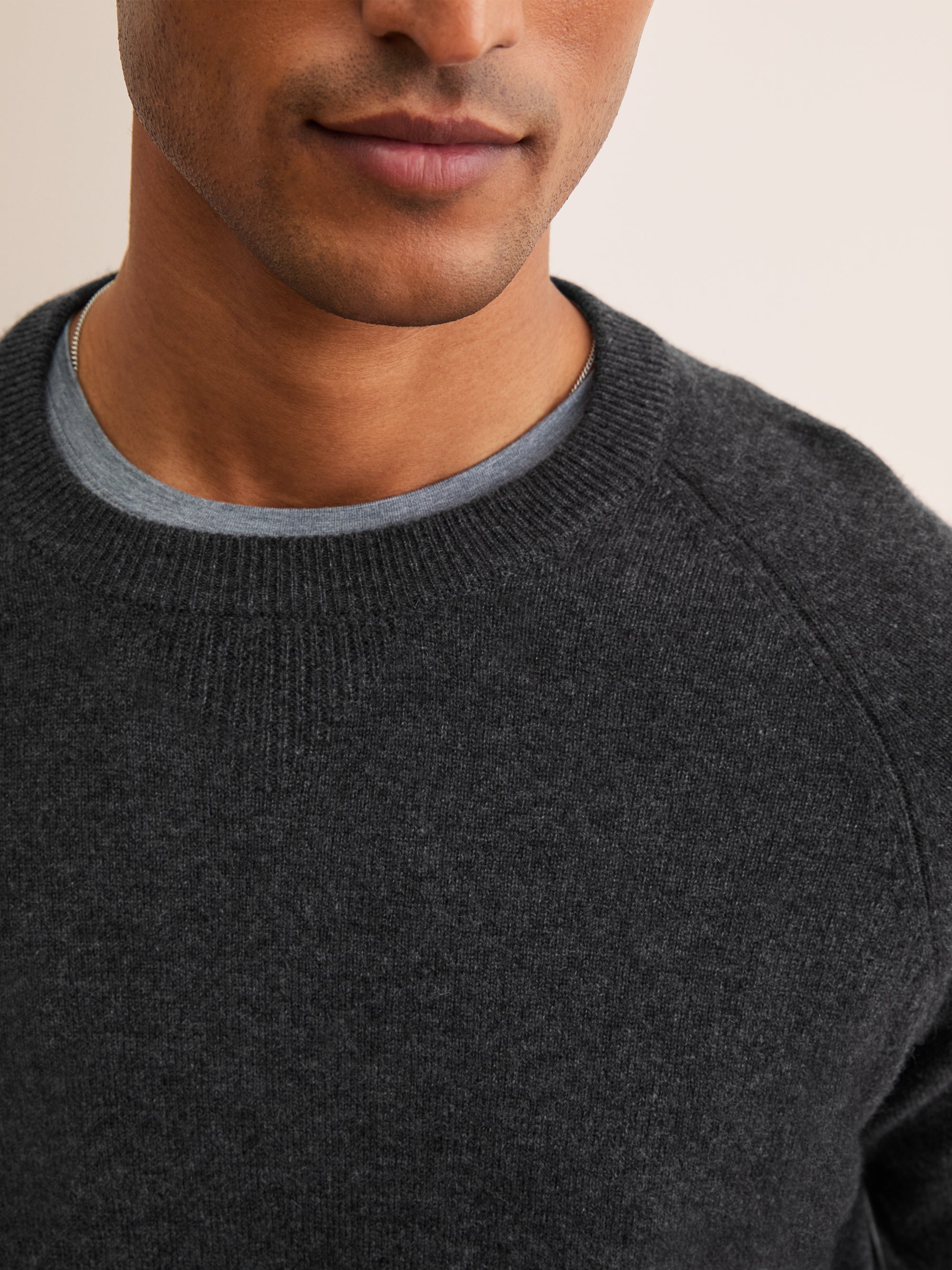 Men's Sweater Finley Cashmere Charcoal