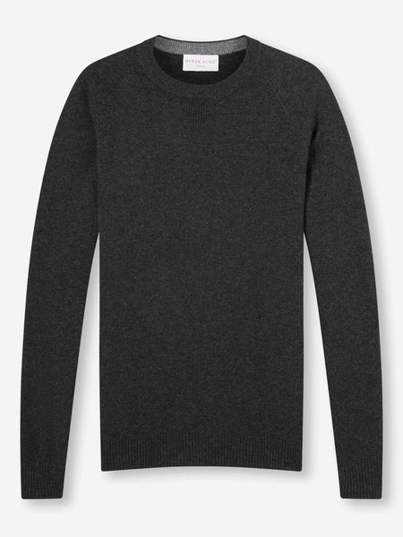 Finley Cashmere Charcoal Heather Men's Sweater | Derek Rose