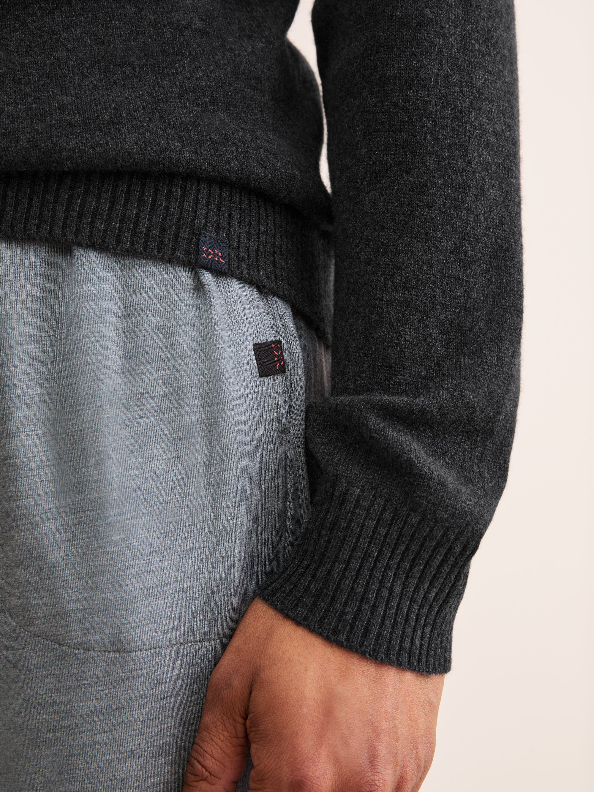 Men's Sweater Finley Cashmere Charcoal
