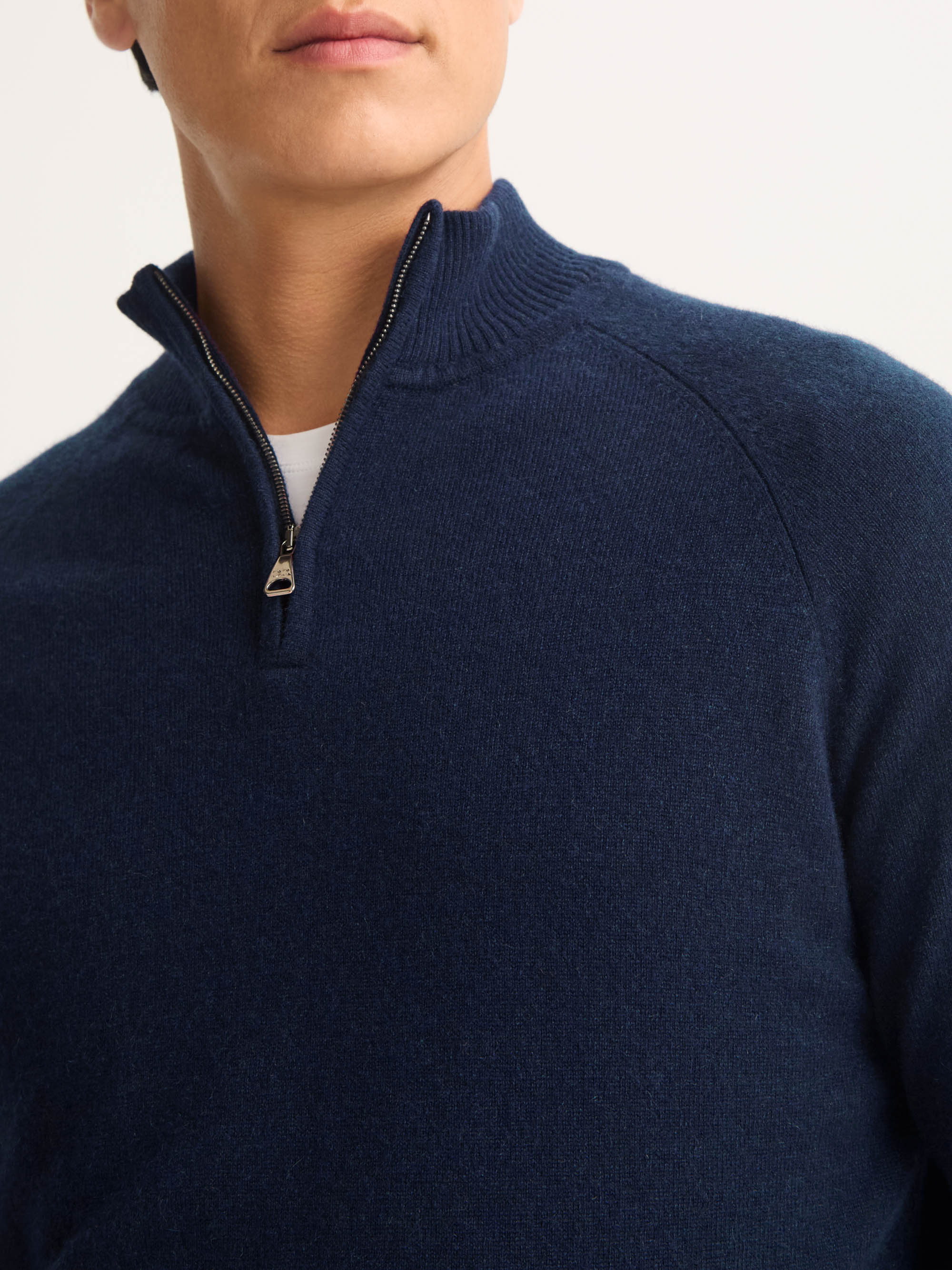 Men's Half-Zip Sweater Finley Cashmere Navy