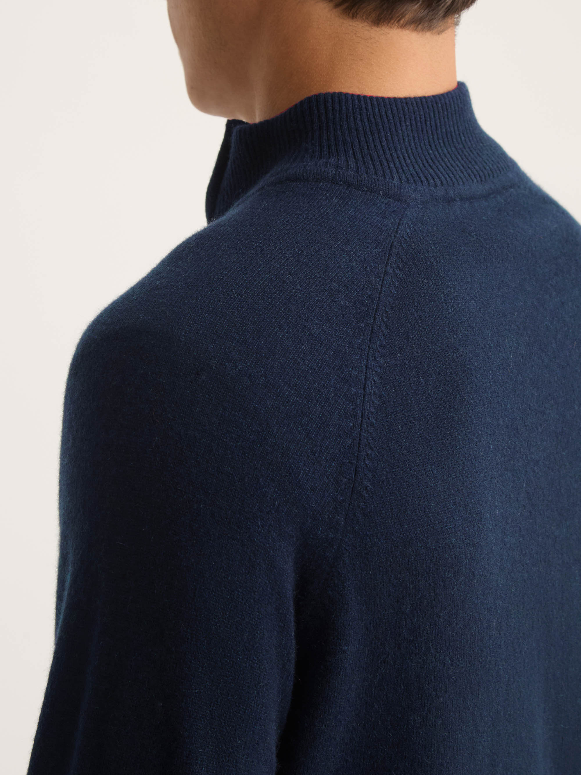 Men's Half-Zip Sweater Finley Cashmere Navy