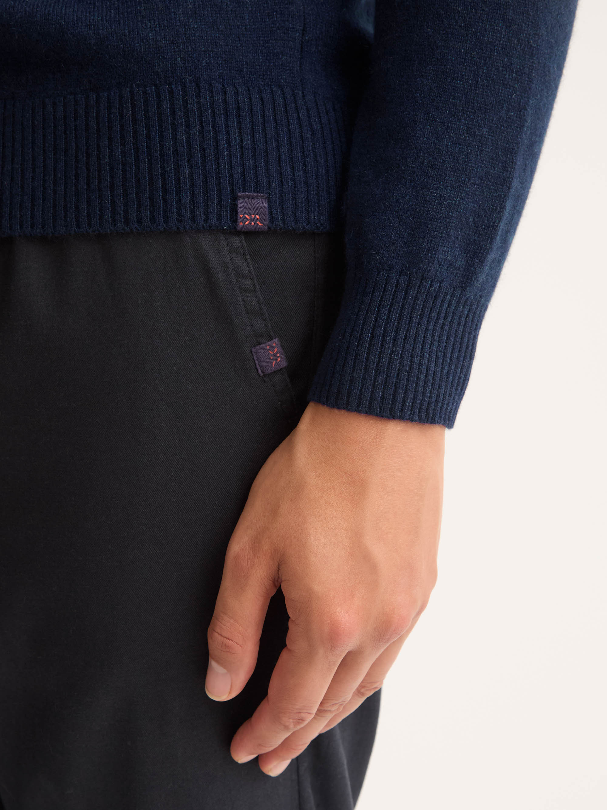 Men's Half-Zip Sweater Finley Cashmere Navy