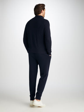 Men's Half-Zip Sweater Finley Cashmere Navy