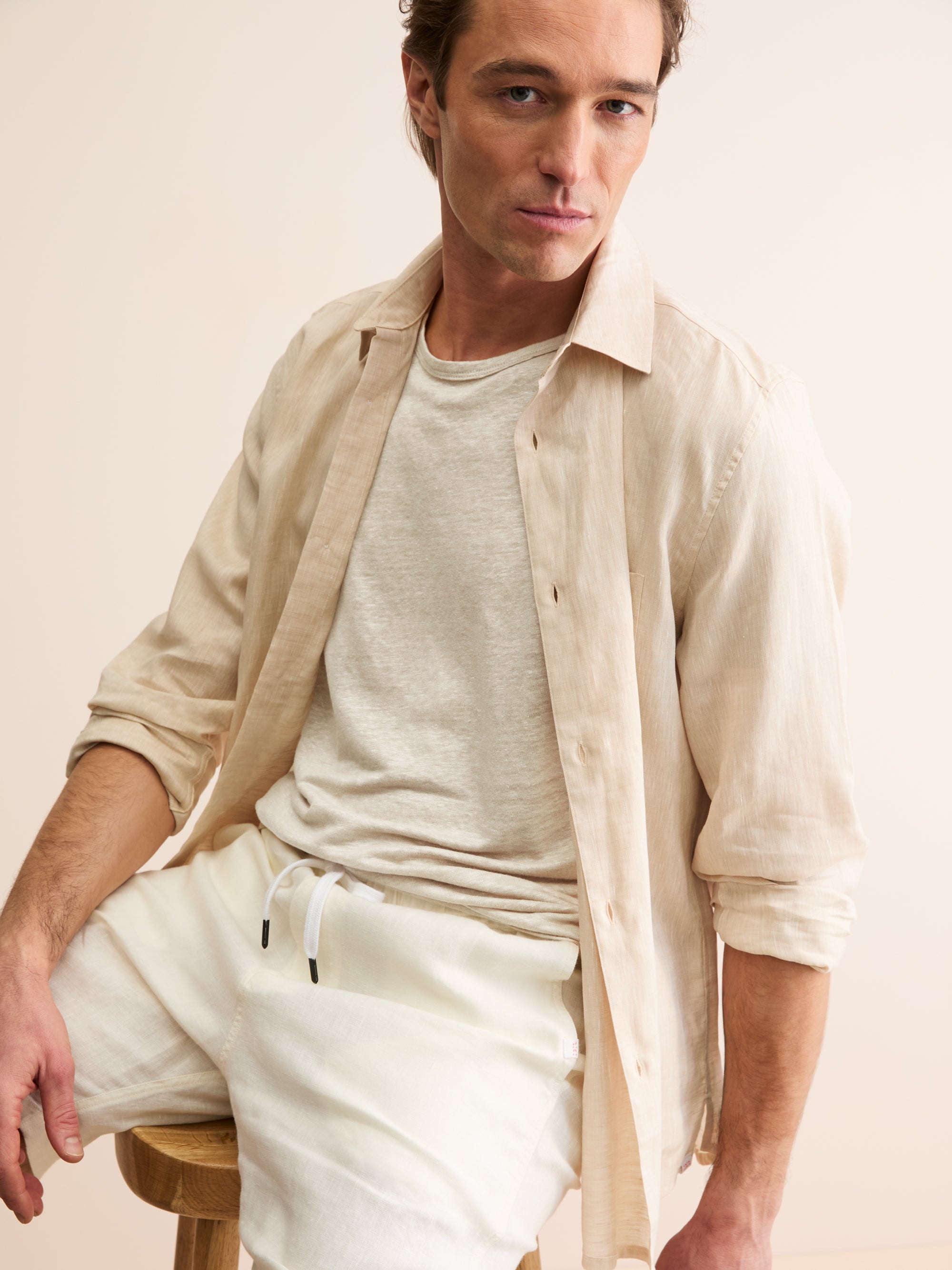 Men's T-Shirt Jordan Linen Beige