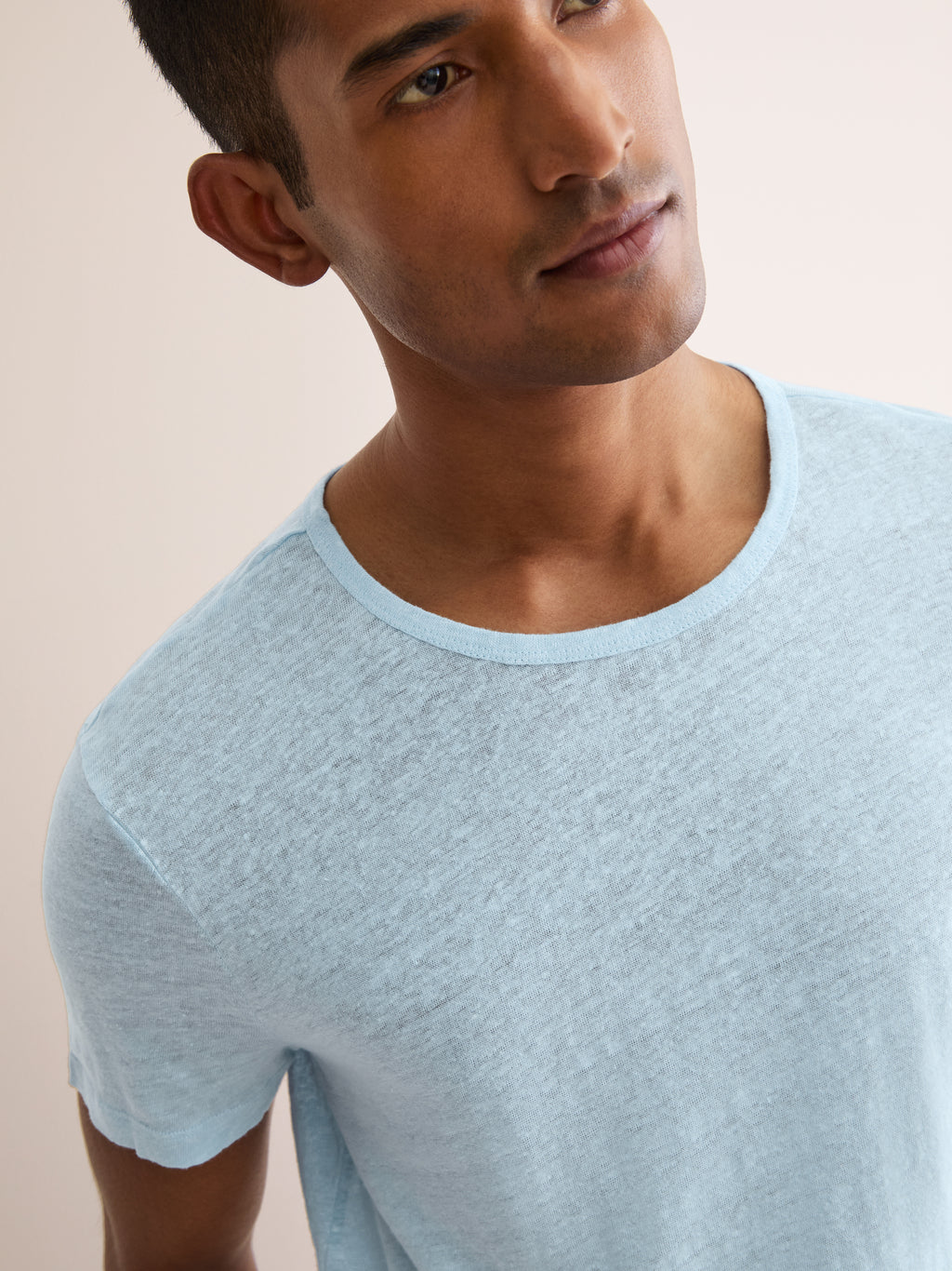 Jordan Linen T Shirt Sky Blue