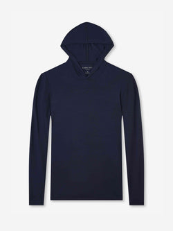 Men's Pullover Hoodie Basel Micro Modal Stretch Navy