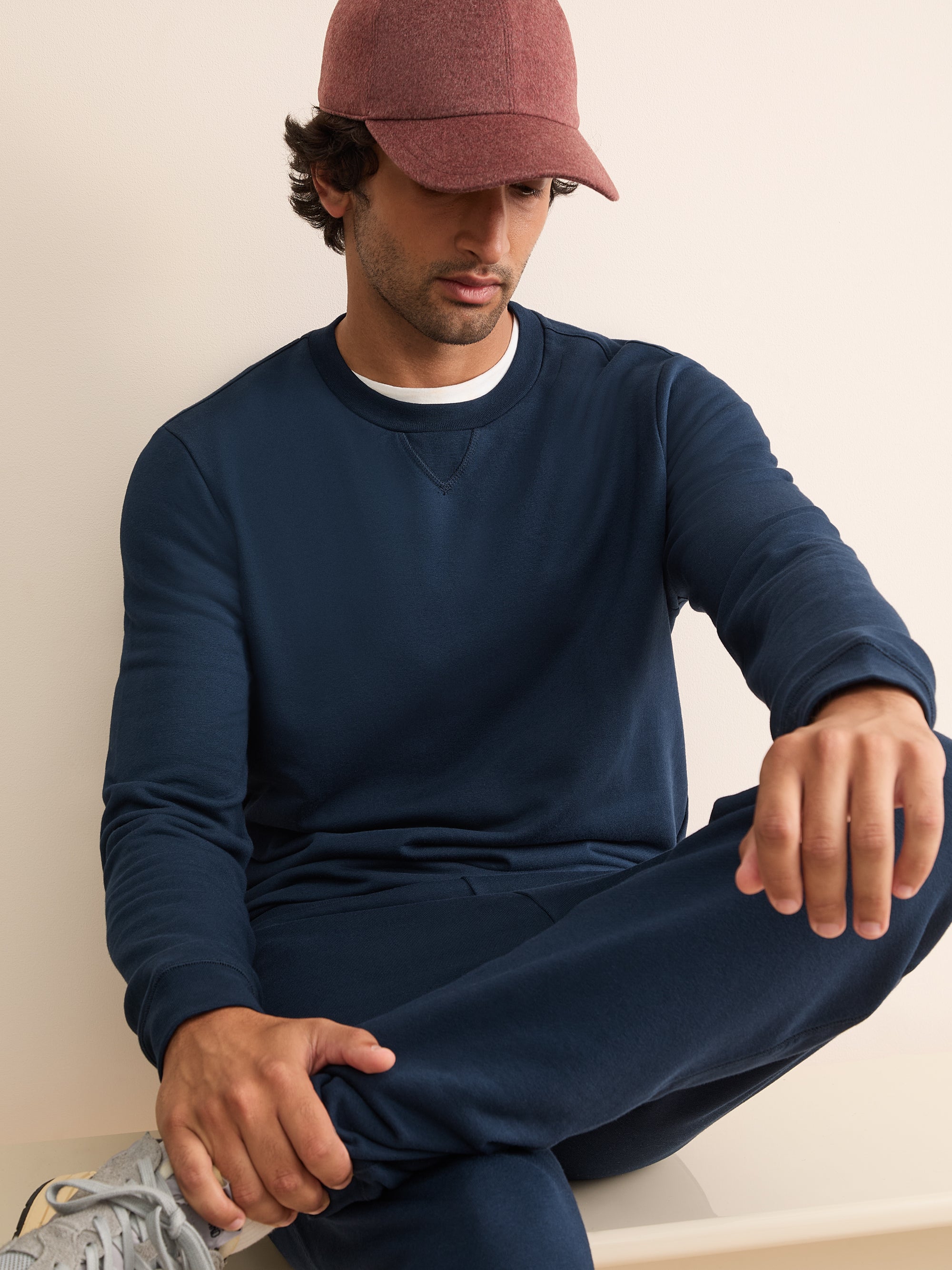 Harley Cotton Modal Sweatshirt Navy Blue