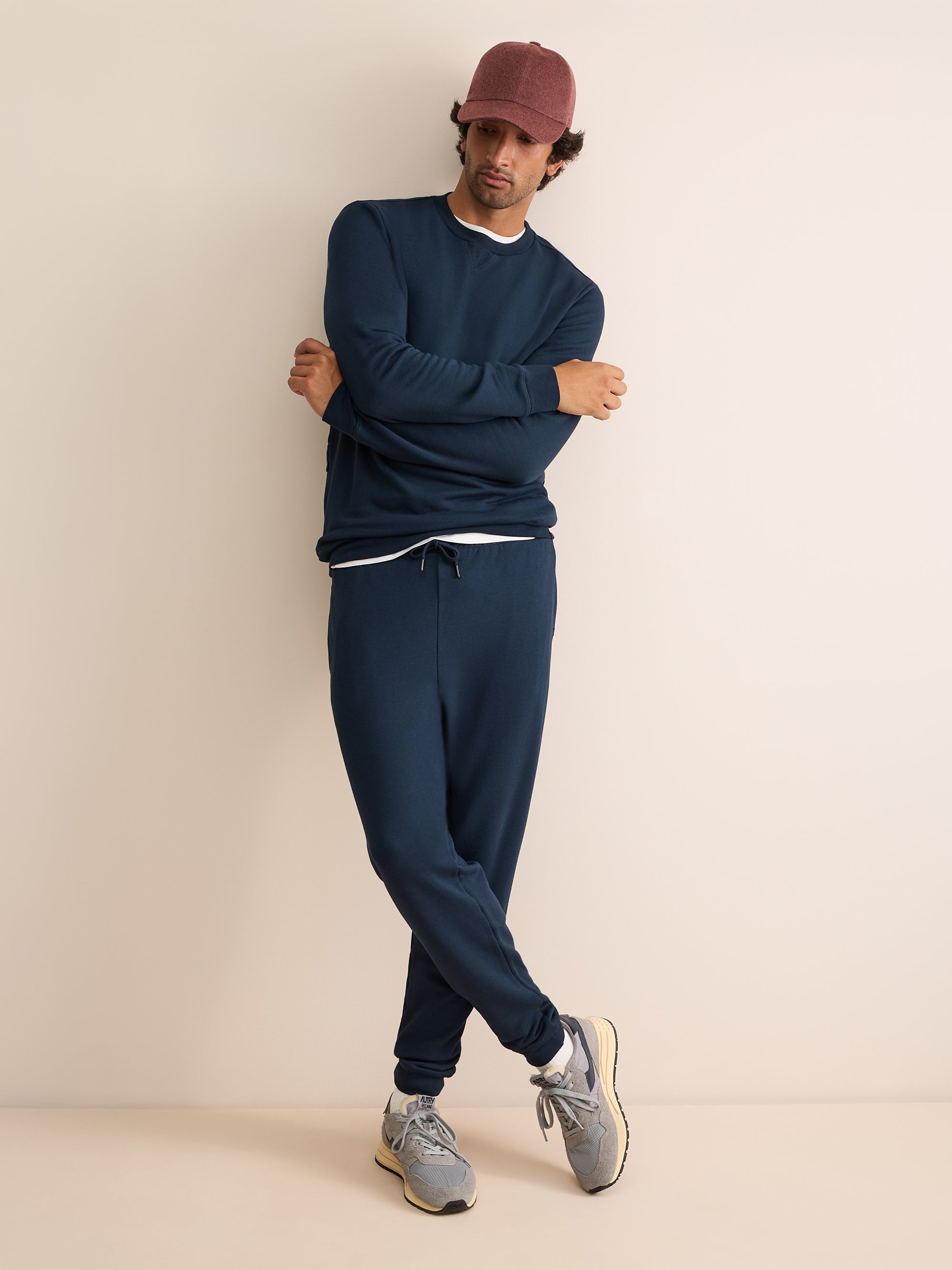 Harley Cotton Modal Sweatshirt Navy Blue