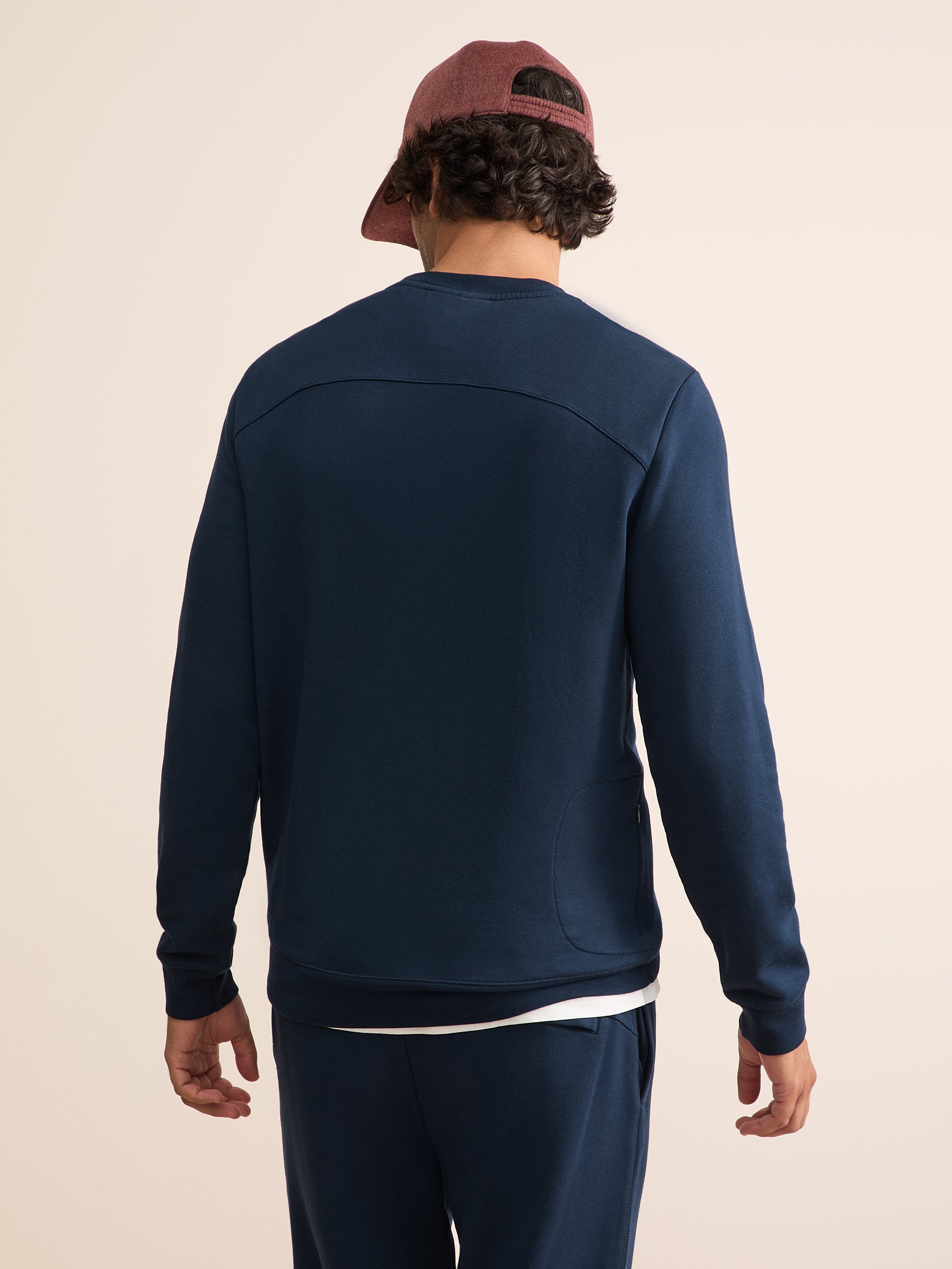 Harley Cotton Modal Sweatshirt Navy Blue