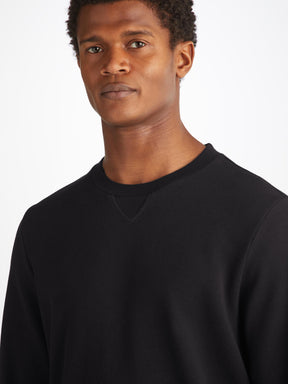 Men's Sweatshirt Quinn Cotton Modal Black