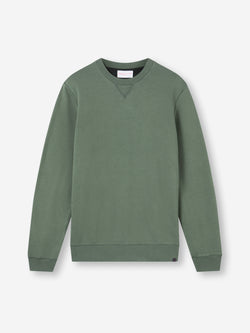 Men's Sweatshirt Quinn Cotton Modal Soft Green