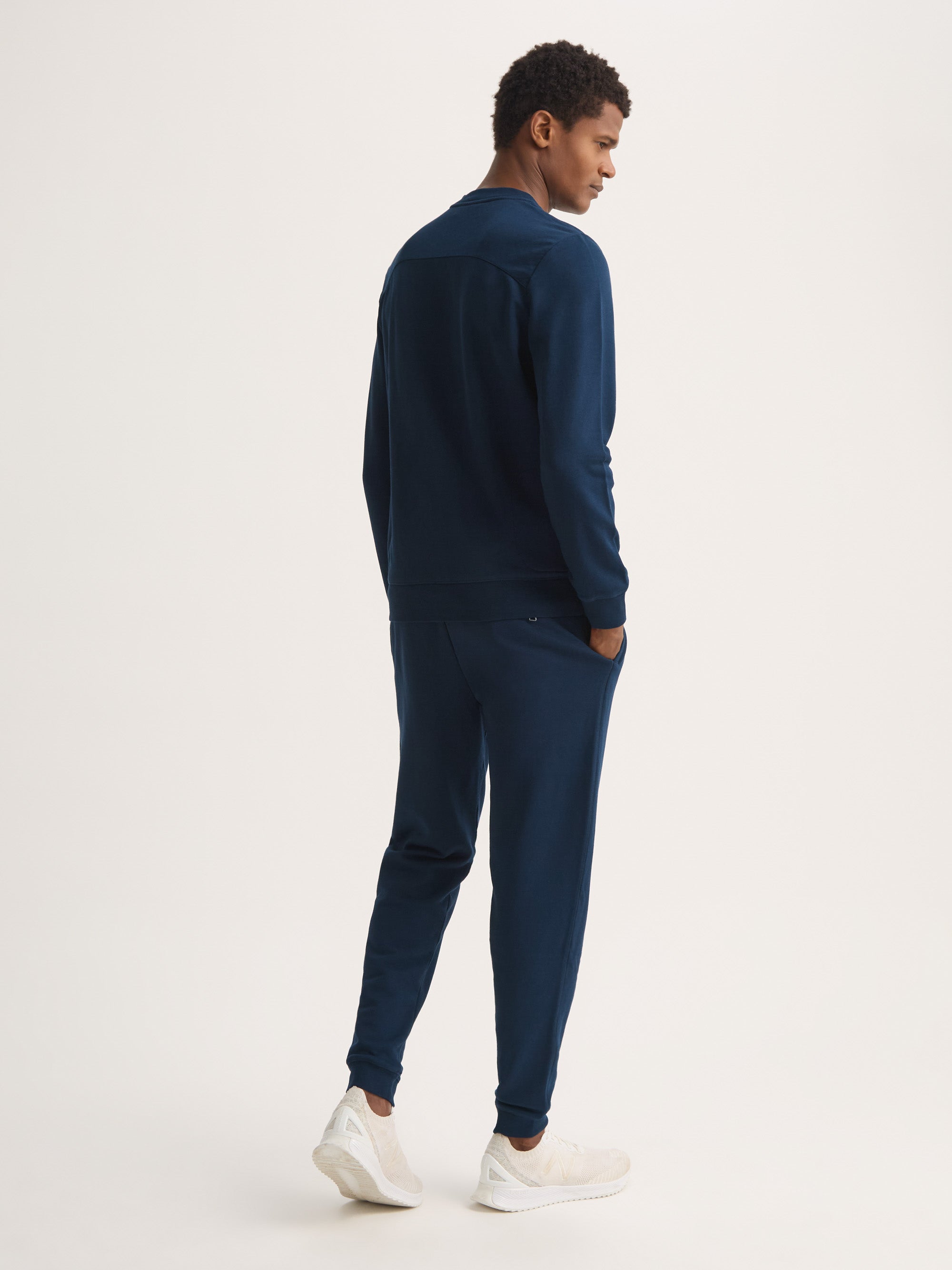 Men's Sweatshirt Quinn Cotton Modal Navy