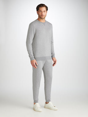 Men's Sweatshirt Quinn Cotton Modal Silver