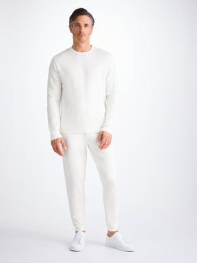 Men's Sweatshirt Quinn Cotton Modal White
