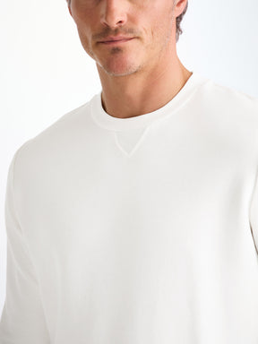 Men's Sweatshirt Quinn Cotton Modal White