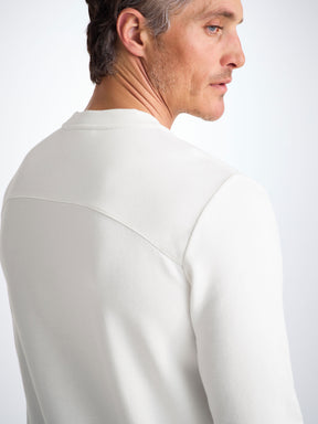 Men's Sweatshirt Quinn Cotton Modal White