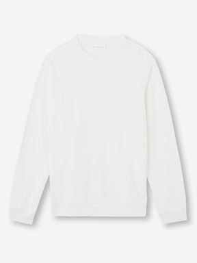 Men's Sweatshirt Quinn Cotton Modal White