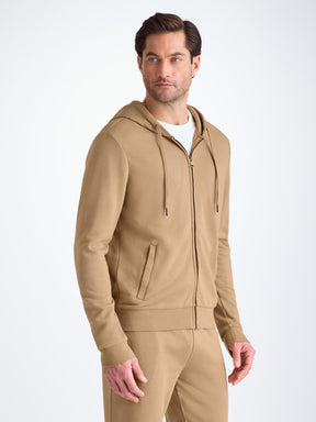 Men's Hoodie Quinn Cotton Modal Camel
