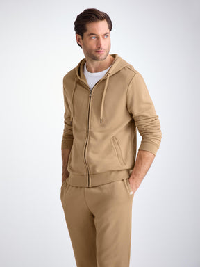 Men's Hoodie Quinn Cotton Modal Camel