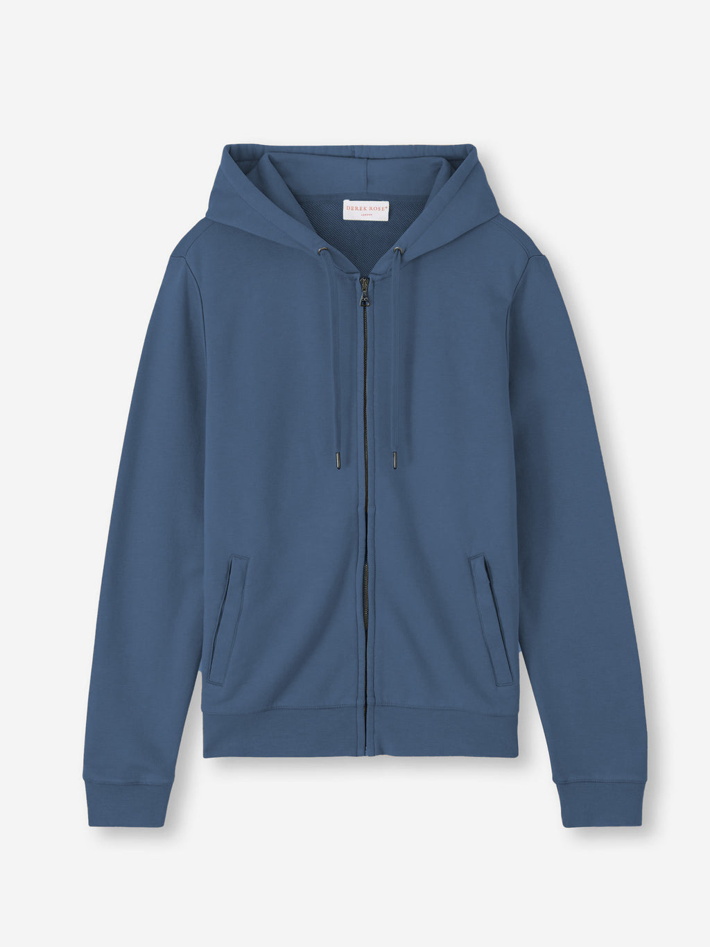 Zip Up Hoodie Quinn Cotton Modal Denim