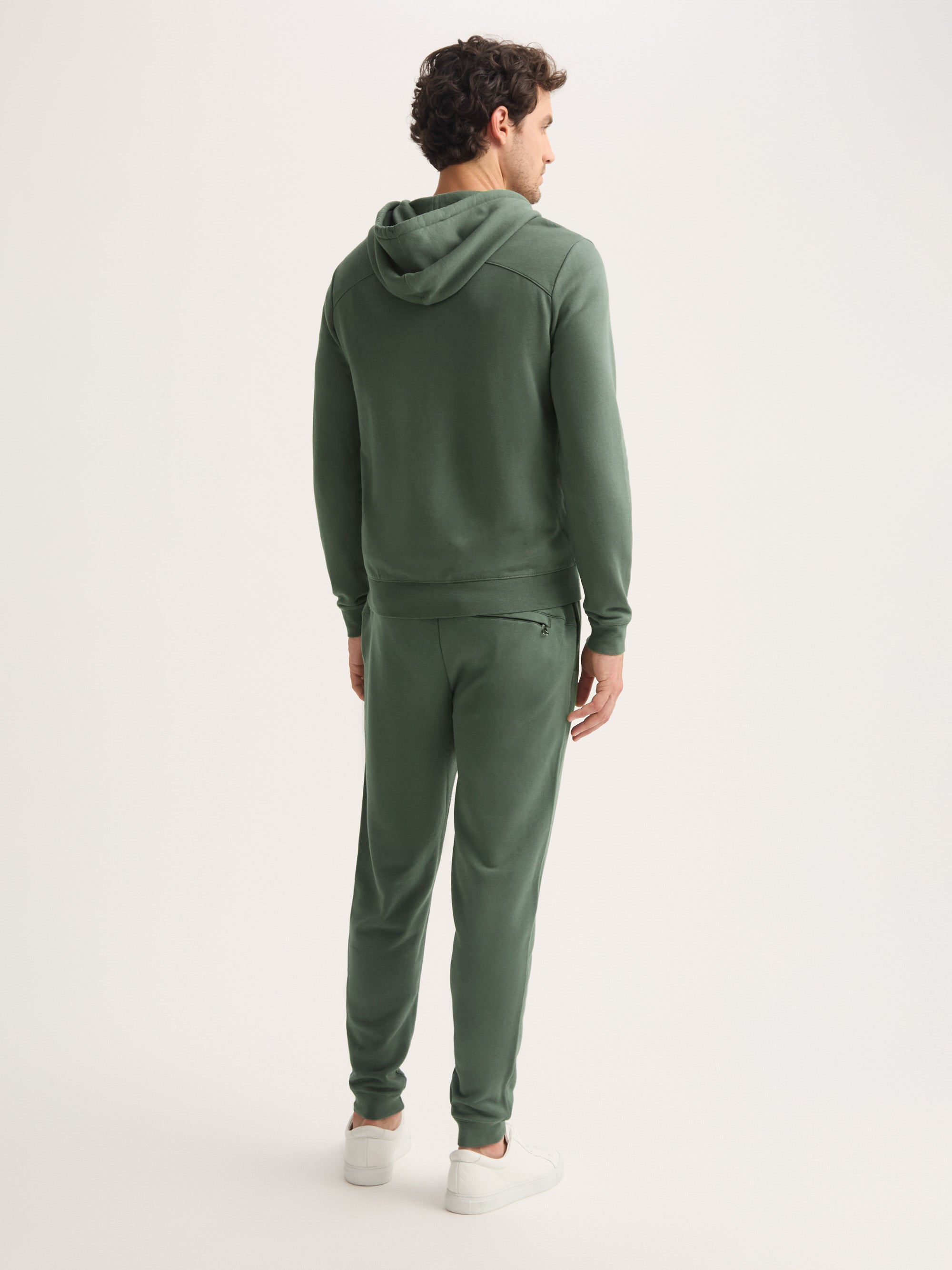 Men's Hoodie Quinn Cotton Modal Soft Green