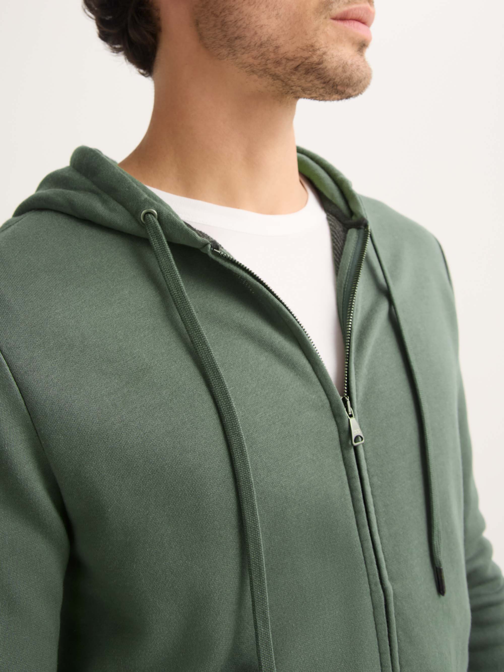 Men's Hoodie Quinn Cotton Modal Soft Green