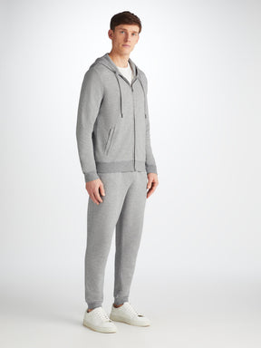 Men's Hoodie Quinn Cotton Modal Silver