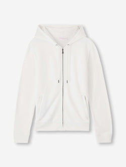 Men's Hoodie Quinn Cotton Modal White
