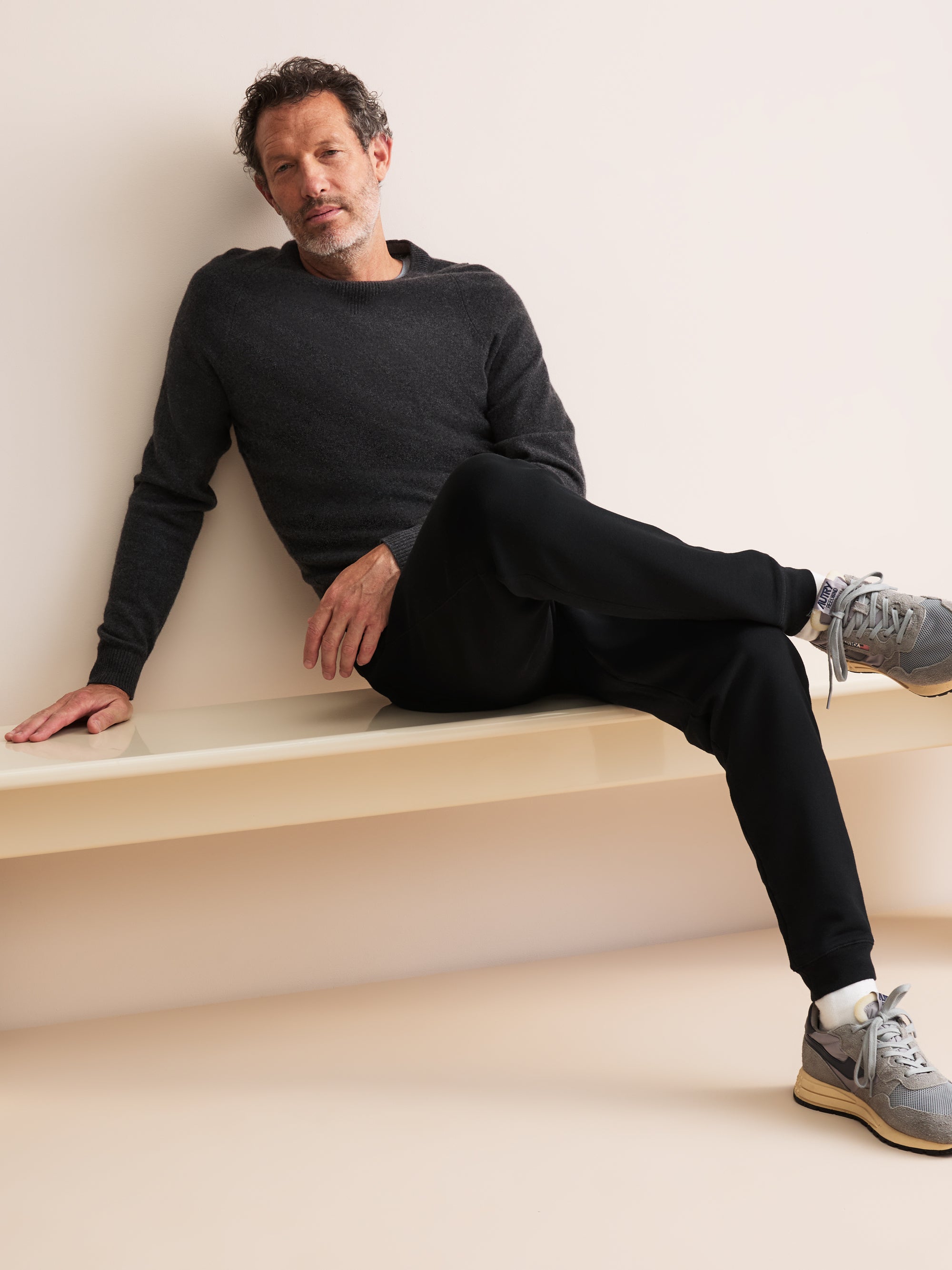 Harley Cotton Modal Cuffed Sweatpants Black