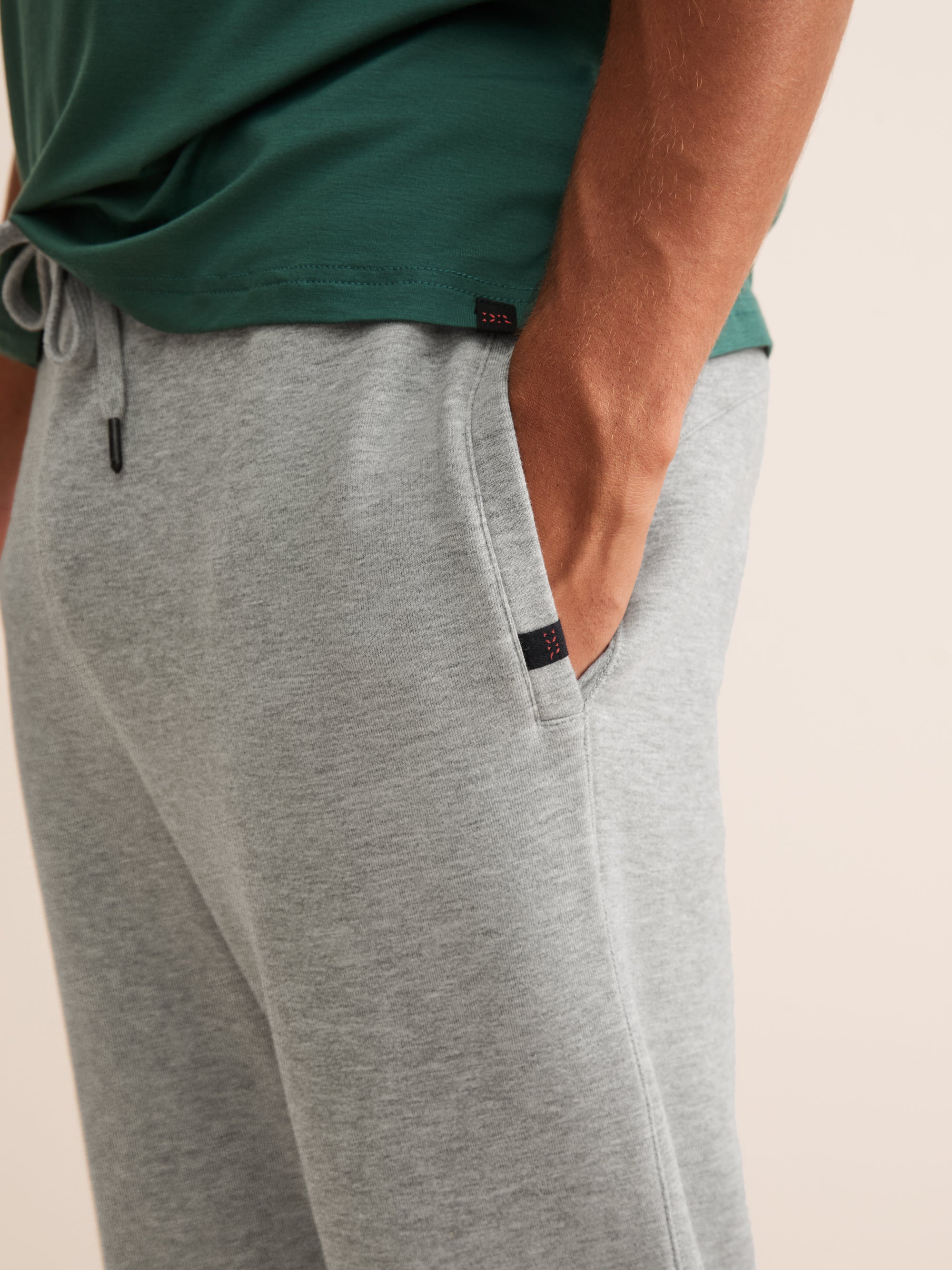 Harley Cotton Modal Cuffed Sweatpants Silver Gray