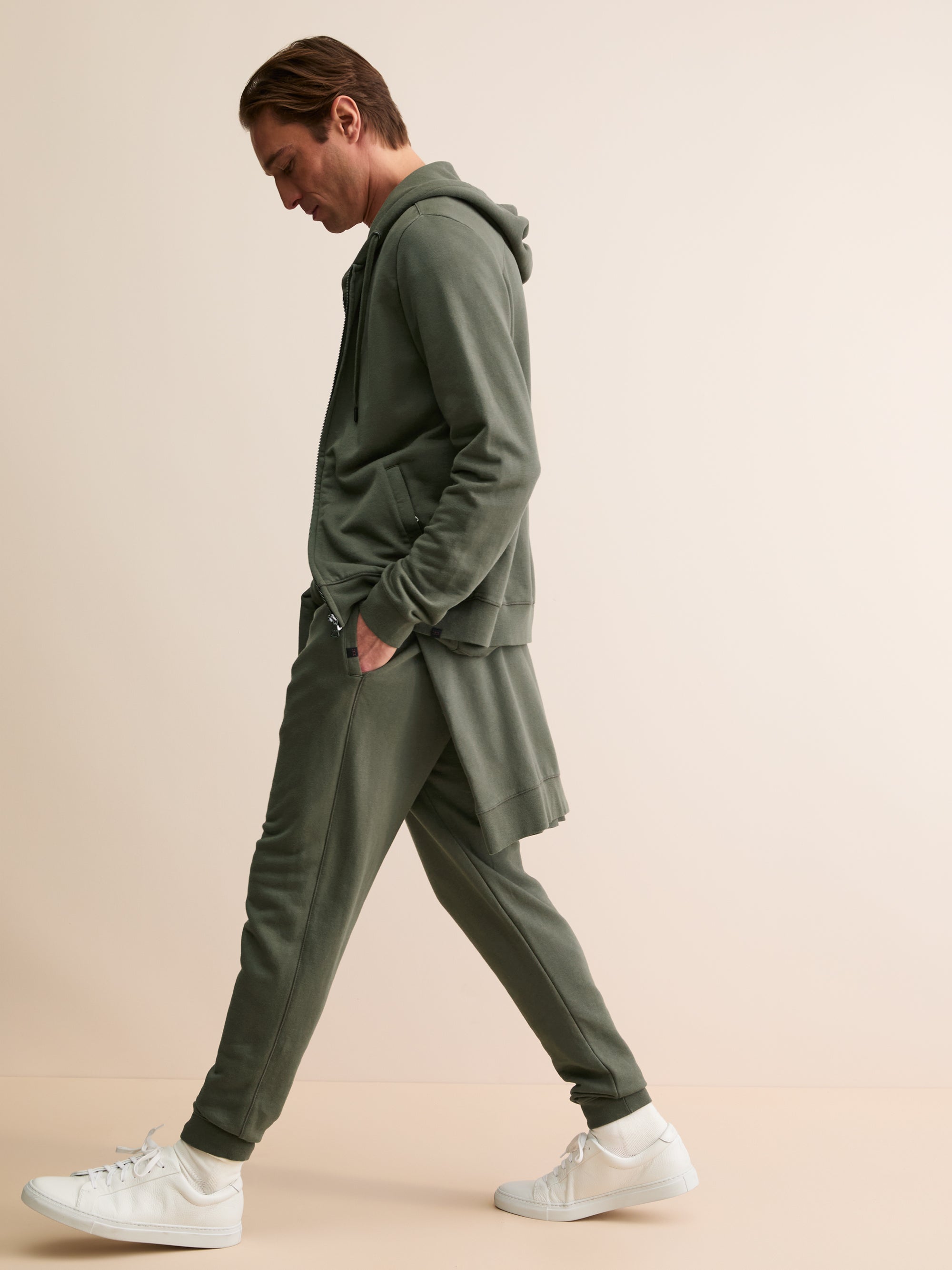 Men's Sweatpants Quinn Cotton Modal Khaki