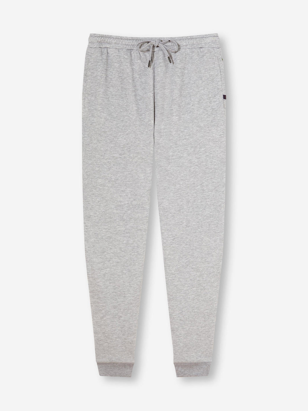 Quinn Cotton Modal Silver Men's Sweatpants | Derek Rose Quinn Cotton Modal Silver Men's Sweatpants | Derek Rose